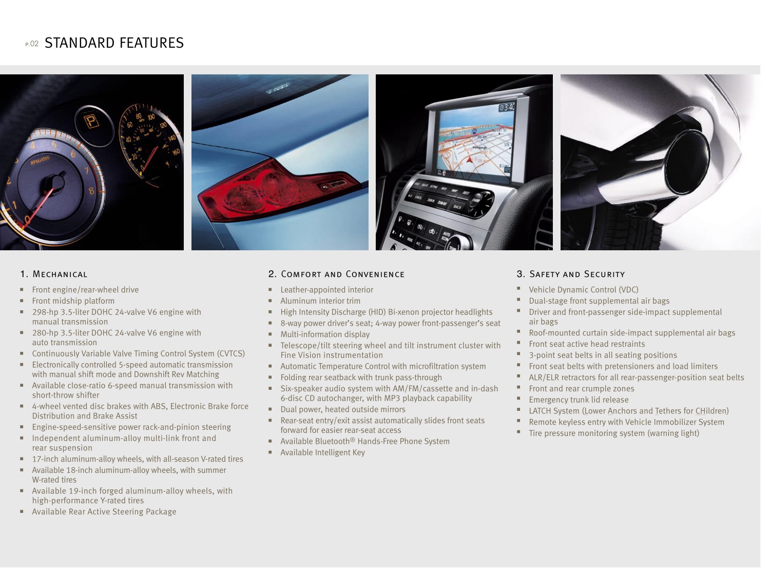 2006 Infiniti G Coupe Brochure Page 4